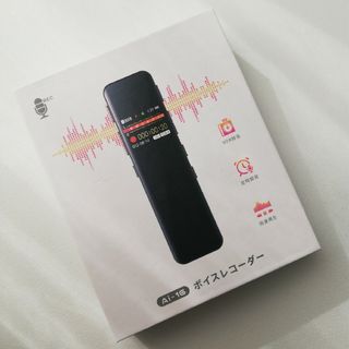 ボイスレコーダー　ICレコーダー　録音　コンパクト　ミニ　携帯　黒　長時間録音(ポータブルプレーヤー)