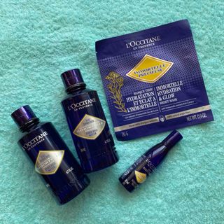 ロクシタン(L'OCCITANE)のロクシタン　エクストラフェイスウォーター２本　プレシューズシートマスク等(化粧水/ローション)