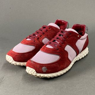 ヴァレンティノ(VALENTINO)の1L26 VALENTINO GARAVANI ヴァレンティノ ガラヴァーニ スウェードスニーカー 43 レッド シューズ スタッズ レザー イタリア製(スニーカー)