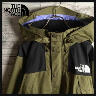 ザノースフェイス(THE NORTH FACE)の【美品　フード収納可能】ノースフェイス☆ワンポイントロゴ入りマウンテンパーカー(マウンテンパーカー)