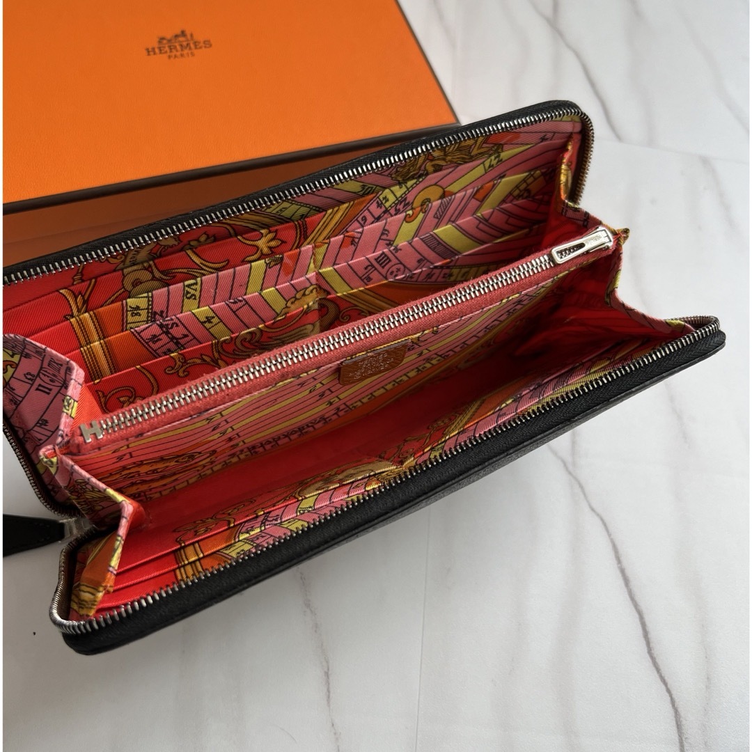 886 極上美品 HERMES エルメス アザップ シルクイン 長財布ファッション小物