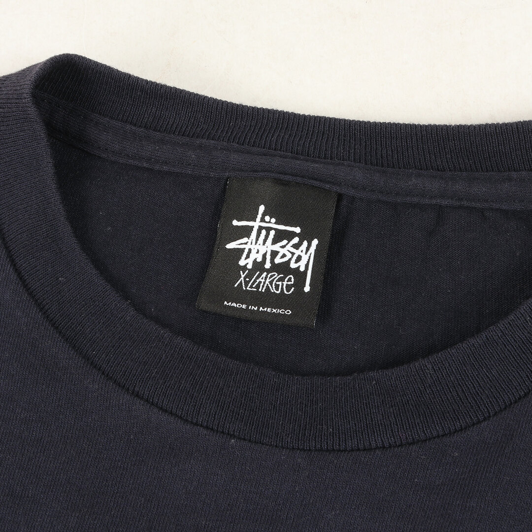 STUSSY(ステューシー)のSTUSSY ステューシー Tシャツ サイズ:XL イラスト グラフィック ロングスリーブ Tシャツ ネイビー 紺 トップス カットソー 長袖 ストリート ブランド カジュアル【メンズ】【中古】 メンズのトップス(Tシャツ/カットソー(七分/長袖))の商品写真