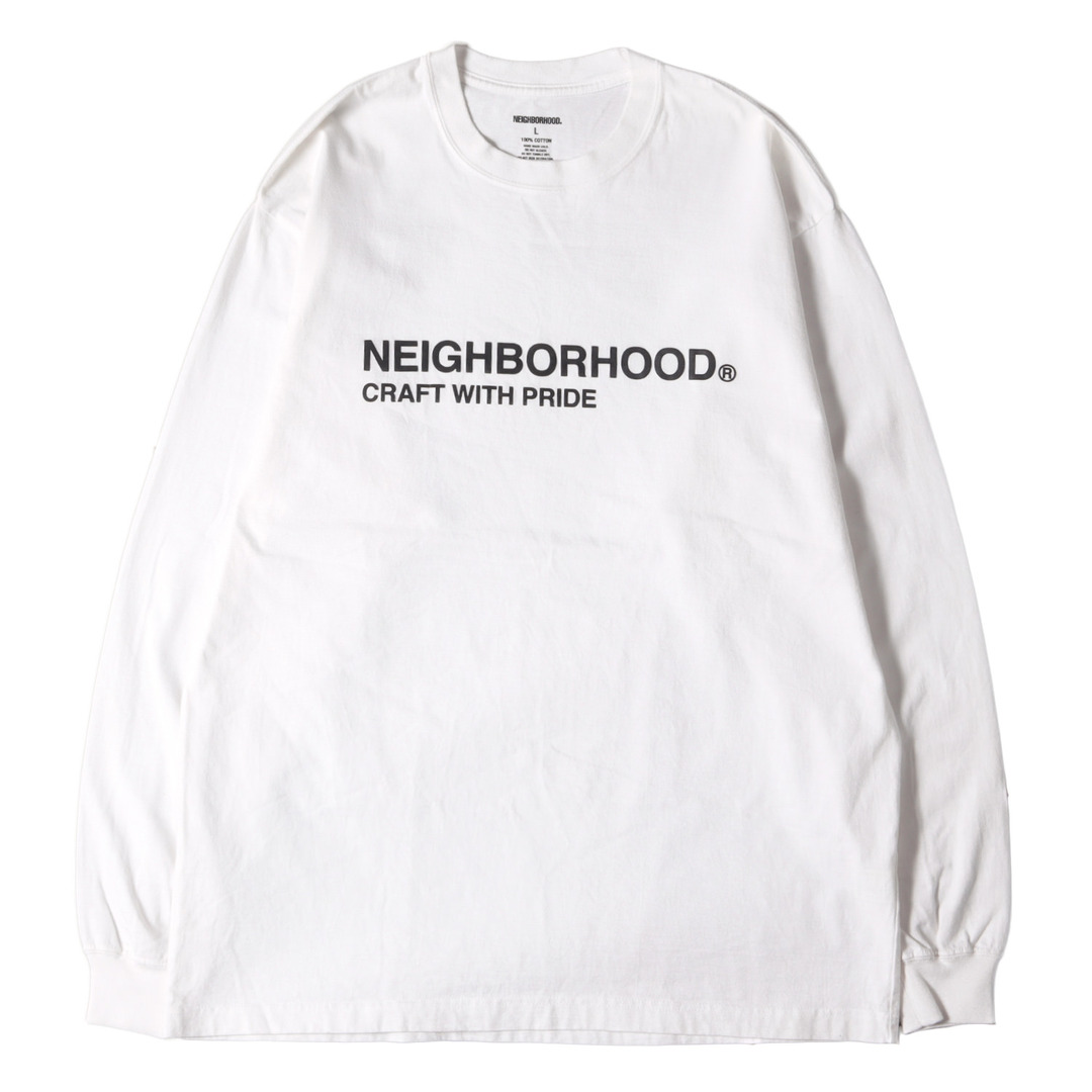 トップスNEIGHBORHOOD ネイバーフッド ロンt white - www