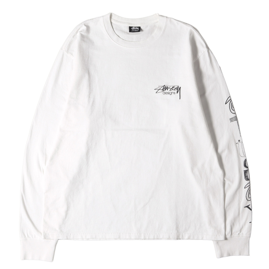 送料無料/新品 STUSSY 着画 ステューシー ステューシー 白Tシャツの