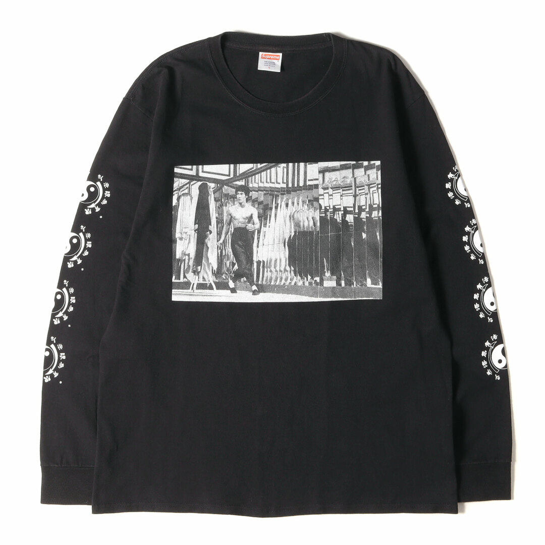 Supreme(シュプリーム)のSupreme シュプリーム Tシャツ サイズ:L 13AW Bruce Lee ブルース・リー フォト ロングスリーブ Tシャツ Mirrors L/S/ Tee ブラック 黒 トップス カットソー 長袖 コラボ【メンズ】【中古】 メンズのトップス(Tシャツ/カットソー(七分/長袖))の商品写真