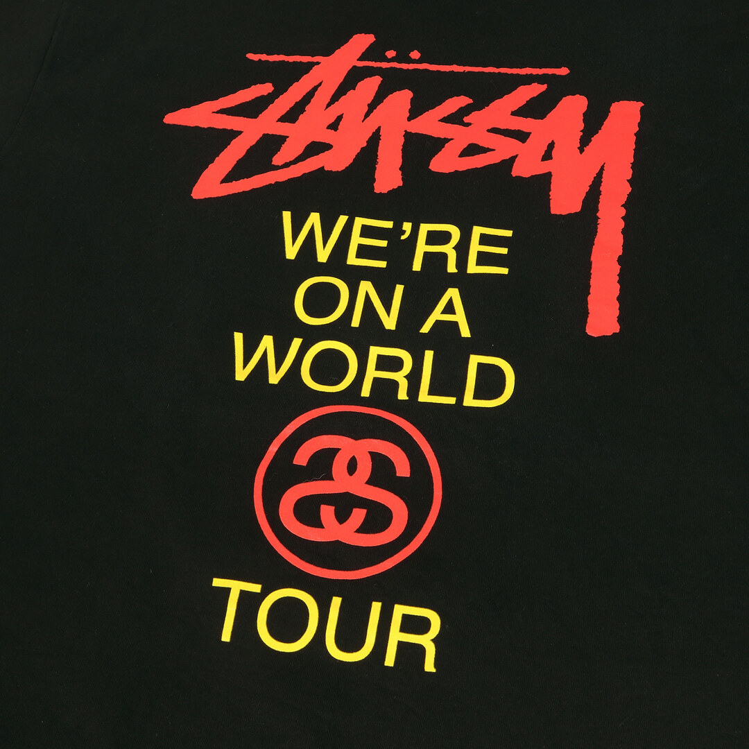 コットンSTUSSY ステューシー world tour ロングスリーブTシャツ