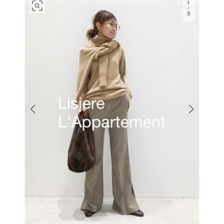 アパルトモンドゥーズィエムクラス(L'Appartement DEUXIEME CLASSE)のリジェール アパルトモン MOON Flare Pants チェックフレアパンツ(カジュアルパンツ)