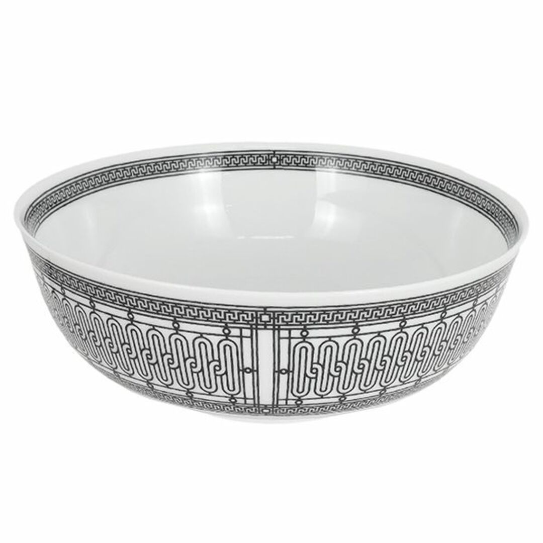 HERMES - エルメス サラダボール Hデコ お皿 洋食器 磁器 ポーセリン 陶器 食器 Hdeco Hロゴ ブラック ホワイト 新品 3236