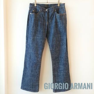 ジョルジオアルマーニ(Giorgio Armani)の黒タグ　ジョルジオアルマーニ　BORGO21　デニム　ジーンズ　フレアパンツ(デニム/ジーンズ)