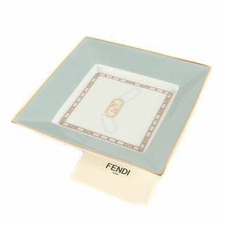 フェンディ(FENDI)の新品 FENDI フェンディ Fendi O Lock マルチ トレー / オーロック 皿 インテリア雑貨 ホームアクセサリー 小物入れ ライトブルー ハイブランド ラグジュアリー インテリア【メンズ】(その他)