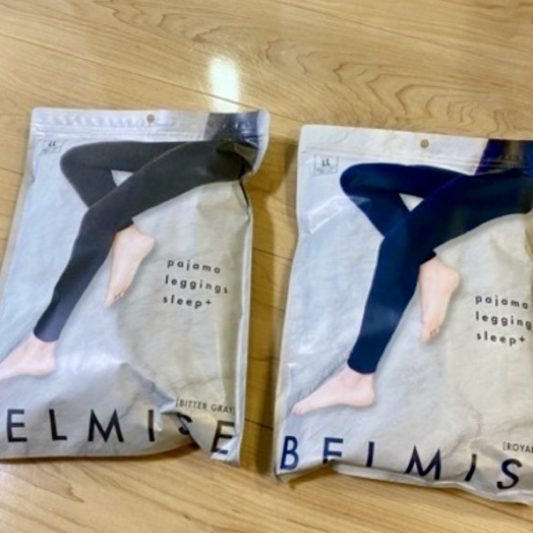 BELMISE(ベルミス)の未開封　ベルミス　パジャマレギンスsleep＋　LL  2枚セット レディースのレッグウェア(レギンス/スパッツ)の商品写真
