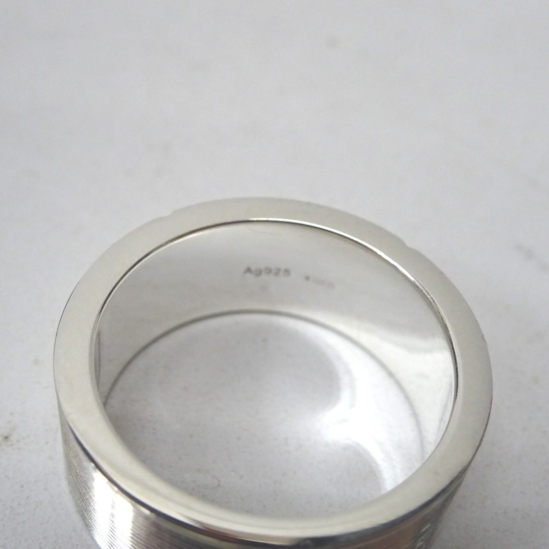Gucci(グッチ)のグッチ リング・指輪 シンプル ロゴ 15号 Ag925 メンズ Ft1156401 中古 メンズのアクセサリー(リング(指輪))の商品写真