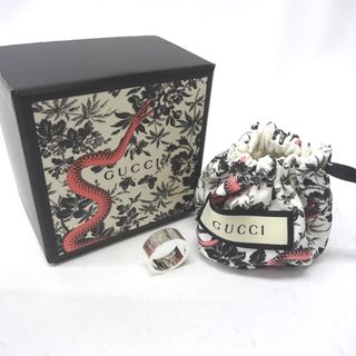 グッチ(Gucci)のグッチ リング・指輪 シンプル ロゴ 15号 Ag925 メンズ Ft1156401 中古(リング(指輪))