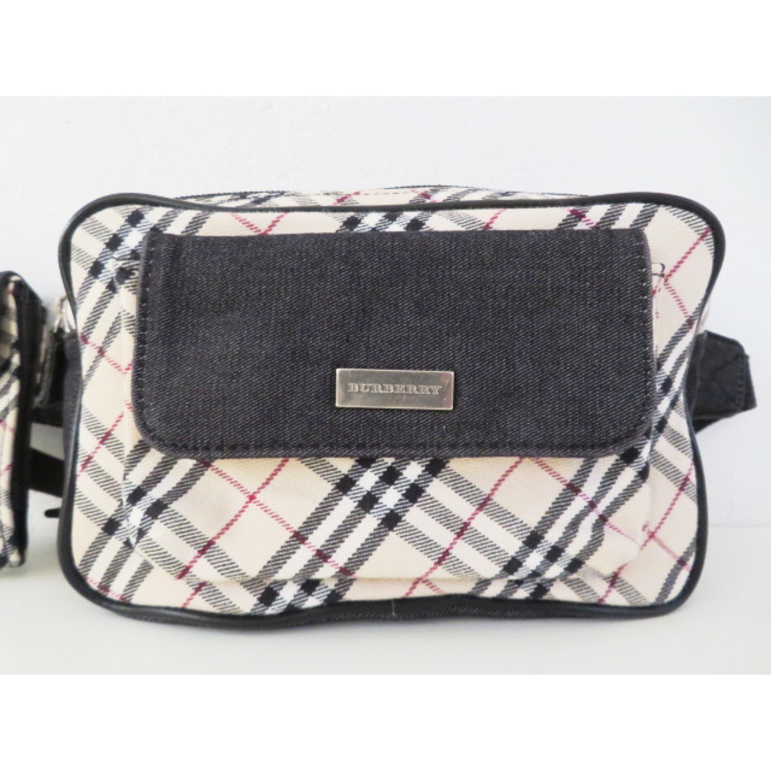 BURBERRY(バーバリー)のT12 BURBERRY バーバリー ノバチェック ポーチ付き キャンバス/レザー ウエストバッグ ボディバッグ ベージュ/ブラック レディースのバッグ(ボディバッグ/ウエストポーチ)の商品写真