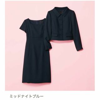 フォクシー(FOXEY)の完売品　FOXEY サクセススーツ お受験スーツ 40 ミッドナイトブルー　紺(スーツ)