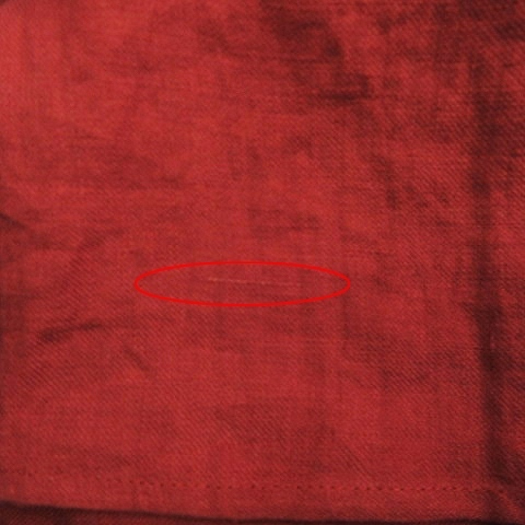 レキサミ  キャミワンピース ジャンパースカート ロング リネン 赤 1 S位 レディースのワンピース(ロングワンピース/マキシワンピース)の商品写真