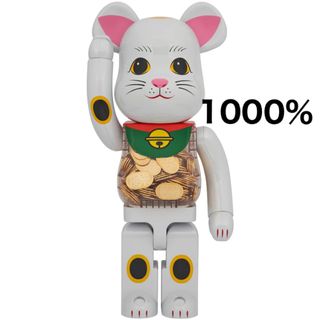 ベアブリック(BE@RBRICK)のBE@RBRICK 招き猫 小判 白メッキ 1000％(その他)