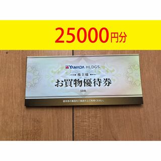 ショッピング匿名配送　ヤマダ電機　株主優待　25000円分