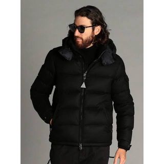 モンクレール(MONCLER)の国内正規品モンジュネーブル　ブラック　希少サイズ(ダウンジャケット)