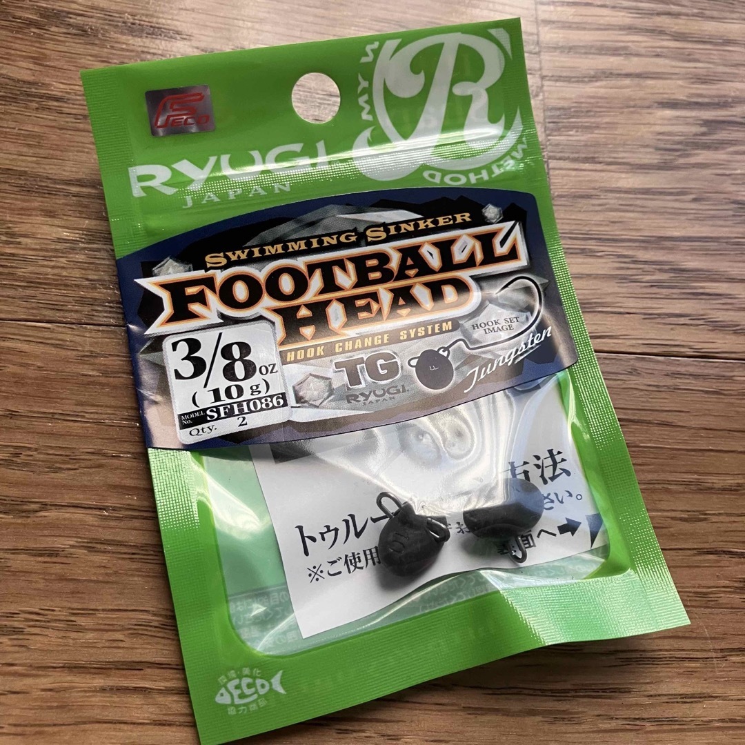 RYUGI  フットボールヘッドTG  3/8oz スポーツ/アウトドアのフィッシング(ルアー用品)の商品写真