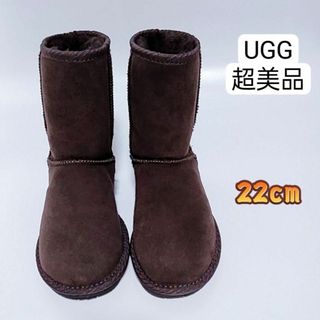 アグ(UGG)の超美品　アグ　UGG　ムード　ブーツ　ブラウン　22cm(ブーツ)