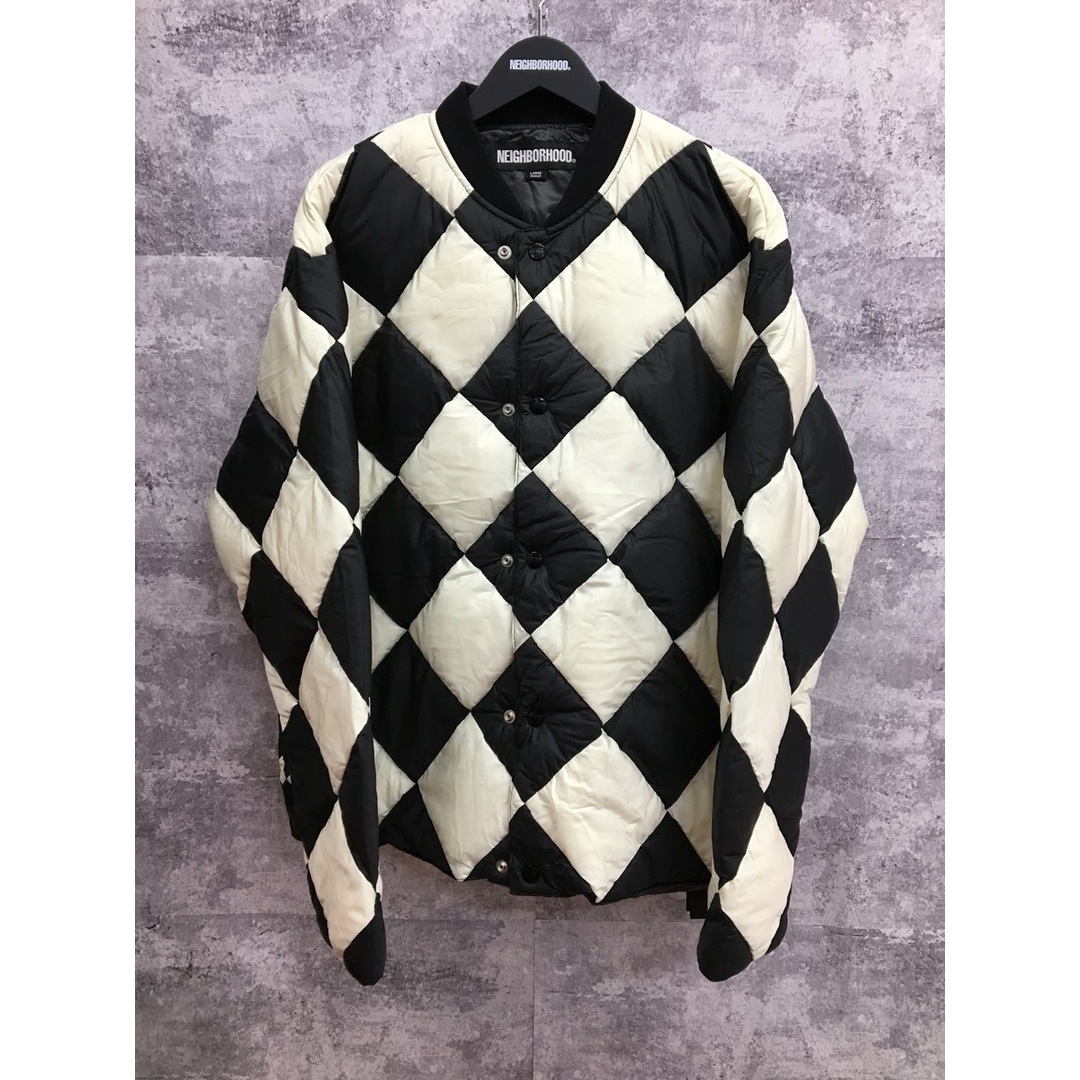 NEIGHBORHOOD(ネイバーフッド)のNEIGHBORHOOD CHECKER DOWN JACKET ネイバーフッド チェッカーダウンジャケット ホワイト【3385-004】 メンズのジャケット/アウター(ダウンジャケット)の商品写真