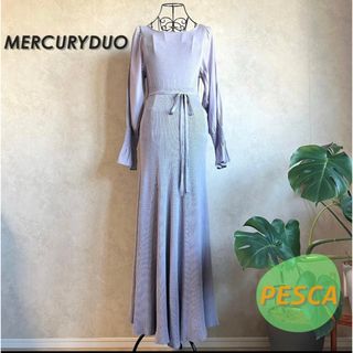 マーキュリーデュオ(MERCURYDUO)の【美品】マーキュリーデュオ　ニットロングワンピース(ロングワンピース/マキシワンピース)