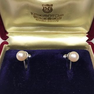 ミキモト(MIKIMOTO)のRR899 ミキモト　イヤリング　SV アヤコホワイトパール(イヤリング)