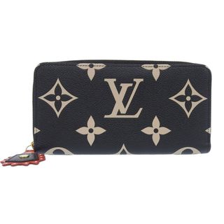 ルイヴィトン(LOUIS VUITTON)のルイヴィトン LOUIS VUITTON モノグラム・アンプラント ジッピーウォレット クラフティ ノワール/ベージュ M69698 中古 新入荷 LV1497(財布)