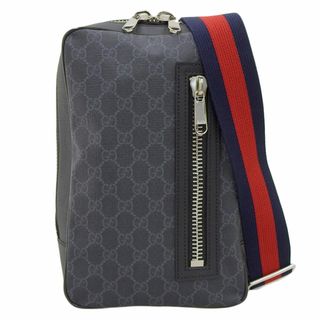 グッチ(Gucci)のグッチ GUCCI ソフトGGスプリーム スリングバックパック ボディバッグ ウエストバッグ ブラック 478325 中古 新入荷 GU0548(ボディーバッグ)