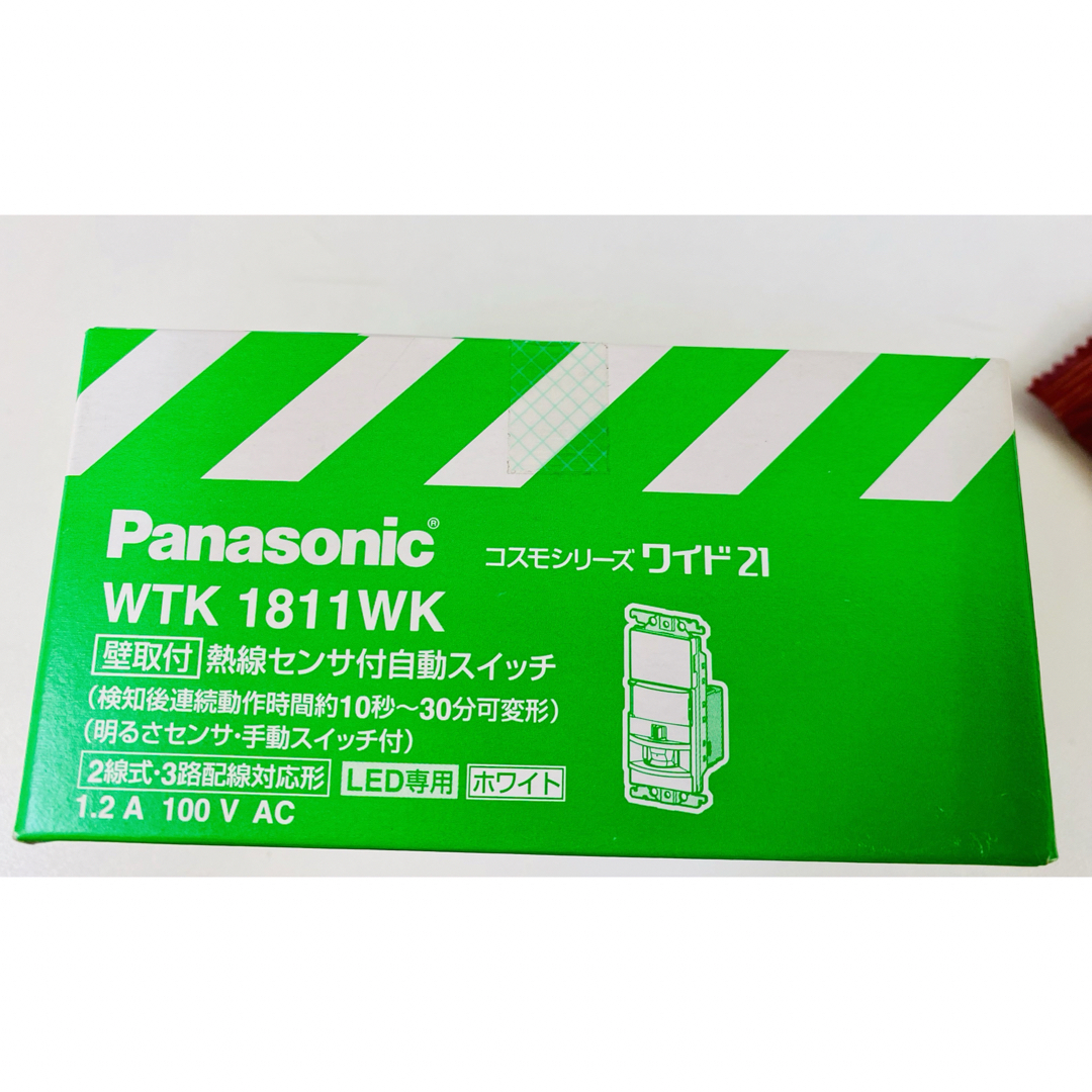 Panasonic(パナソニック)のWTK1811WK壁付 センサースイッチ インテリア/住まい/日用品のライト/照明/LED(その他)の商品写真