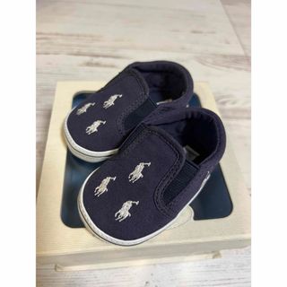 ポロラルフローレン(POLO RALPH LAUREN)のポロラルフローレン　刺繍入りシューズsize11未使用(スリッポン)