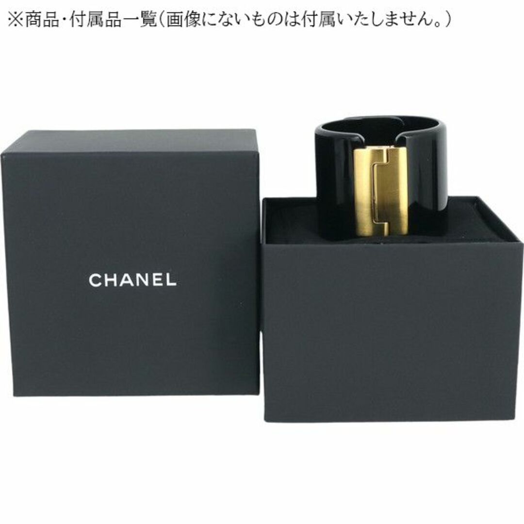 CHANEL(シャネル)のシャネル ブレスレット CCマーク イエローゴールド メタル GP CCマーク ロゴ バングル ブレス レジンアクセサリー シャネル小物 中古 h-j691 レディースのアクセサリー(ブレスレット/バングル)の商品写真