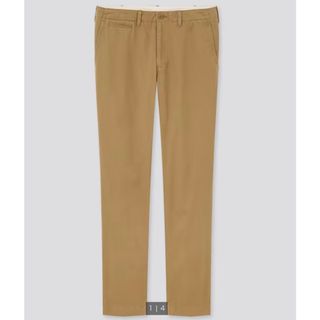 ユニクロ(UNIQLO)のユニクロ　ヴィンテージレギュラーフィットチノ　ブラウン(チノパン)