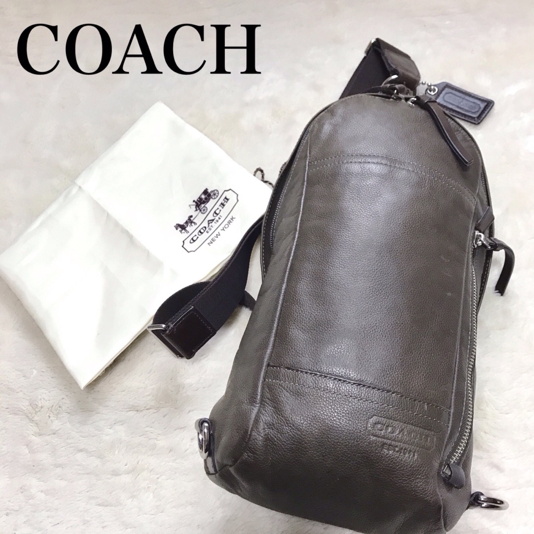 公式価格の対象 COACH コーチ ボディバッグ トンプソン スリング