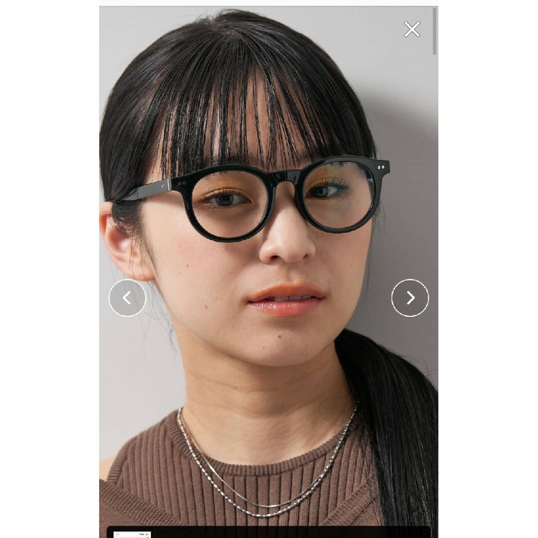 Zoff(ゾフ)のZoff｜nanako「折りたたみ調光サングラス」ボストン型 レディースのファッション小物(サングラス/メガネ)の商品写真
