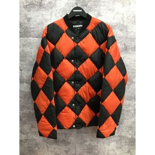 ネイバーフッド(NEIGHBORHOOD)のNEIGHBORHOOD CHECKER DOWN JACKET ネイバーフッド チェッカーダウンジャケット オレンジ【3387-004】(ダウンジャケット)