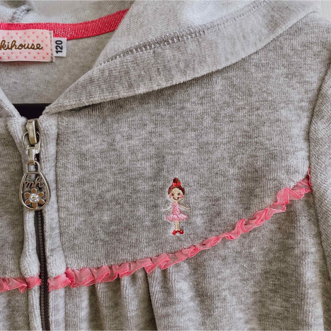 mikihouse(ミキハウス)のミキハウス　パーカー　リーナちゃん　120 長袖 キッズ/ベビー/マタニティのキッズ服女の子用(90cm~)(ジャケット/上着)の商品写真