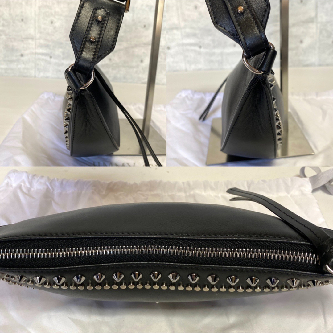 JIMMY CHOO(ジミーチュウ)の【美品タグ付き】JIMMY CHOO FIFER BLACK JC ボディバッグ メンズのバッグ(ボディーバッグ)の商品写真