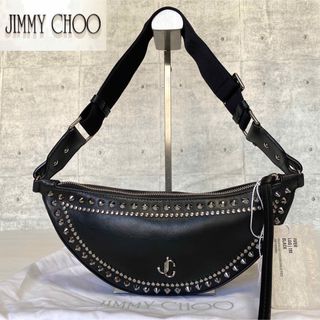 JIMMY CHOO - 【美品タグ付き】JIMMY CHOO FIFER BLACK JC ボディバッグ