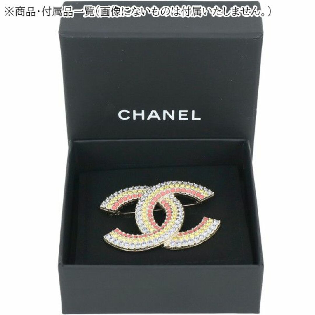 CHANEL(シャネル)のシャネル ブローチ CCマーク シャンパンゴールド トリコロールカラー 3色 CCロゴ ピンブローチ アクセサリー 新品 4185 レディースのアクセサリー(ブローチ/コサージュ)の商品写真