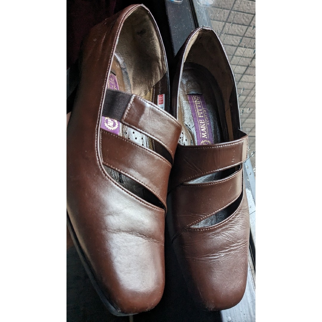23 パンプス ローヒール　クッション　フォーマル　日本製　太ヒール　インソール レディースの靴/シューズ(ハイヒール/パンプス)の商品写真