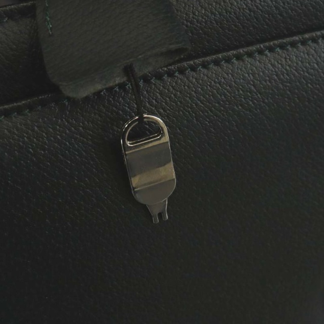 AQUA SCUTUM(アクアスキュータム)のAQUASCUTUM ブリーフケース ビジネスバッグ ハンドバッグ レザー 緑 メンズのバッグ(その他)の商品写真