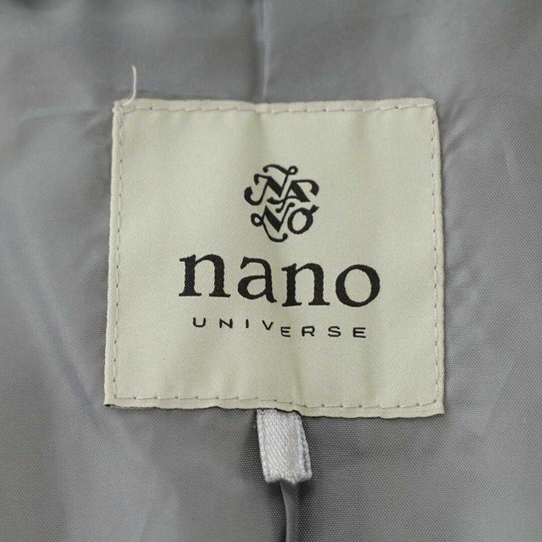 nano・universe(ナノユニバース)のナノユニバース 中綿ジャケット フード ジャケット 36 S グレー レディースのジャケット/アウター(ブルゾン)の商品写真