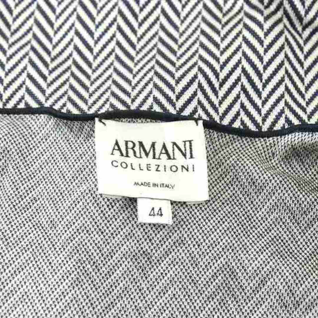 ARMANI COLLEZIONI(アルマーニ コレツィオーニ)のアルマーニ コレツィオーニ ジャケット 総柄 44 L 紺 ネイビー 白 レディースのジャケット/アウター(その他)の商品写真