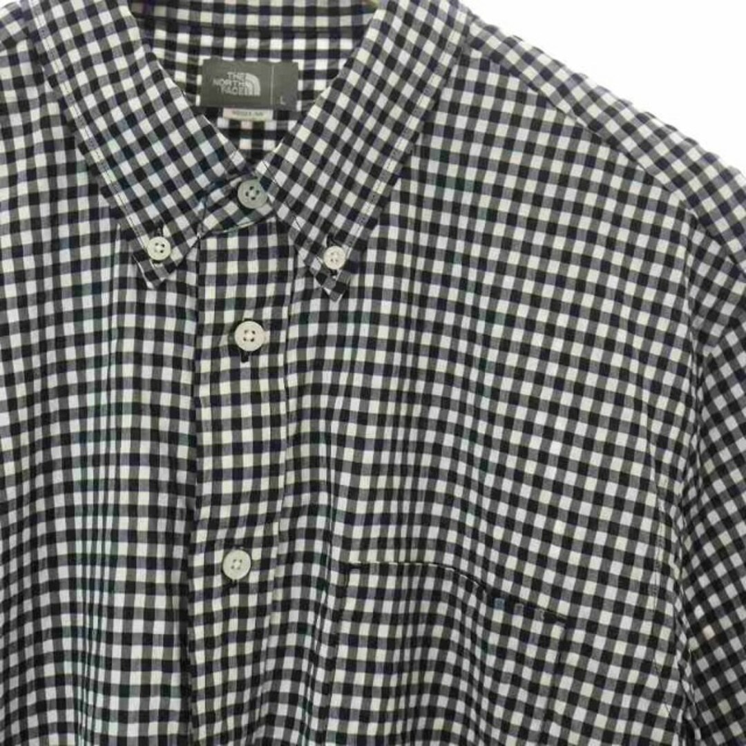 THE NORTH FACE(ザノースフェイス)のザノースフェイス S/S Hidden Valley Shirt シャツ 黒 白 メンズのトップス(シャツ)の商品写真