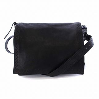 ボッテガヴェネタ(Bottega Veneta)のBOTTEGA VENETA ショルダーバッグ レザー 黒 245169(ショルダーバッグ)