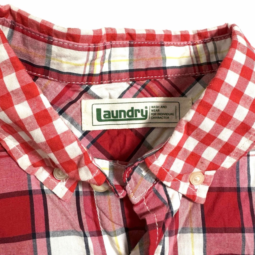 LAUNDRY(ランドリー)の●  Laundry ランドリー ギンガム チェック 赤いシャツ S ● レディースのトップス(シャツ/ブラウス(半袖/袖なし))の商品写真