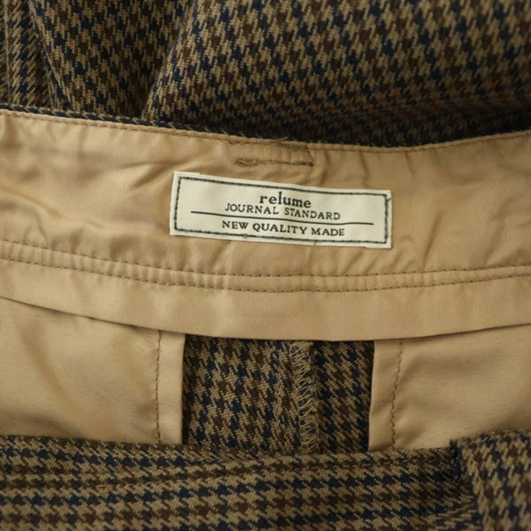 JOURNAL STANDARD(ジャーナルスタンダード)のジャーナルスタンダード レリューム 22AW チェックワイドタックパンツ レディースのパンツ(その他)の商品写真