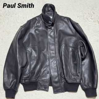 Paul Smith - Paul Smith レザー ボンバージャケット 牛革 ブラック L ...